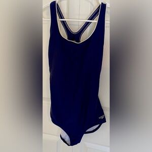 Classic Navy/White Speedo One Piece Women’s Swimsuit size M